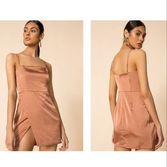 Superdown Gianna Slit Mini Dress - L - Picture 1 of 7